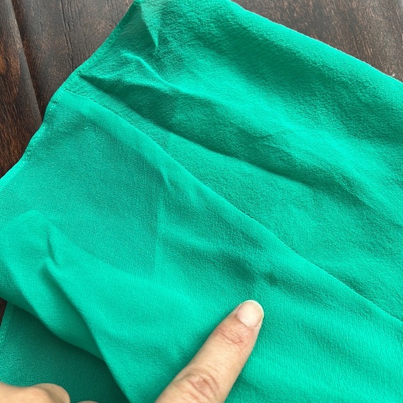 BCBG Maxazria Strapless Emerald Silk Dress - Picture 8 of 8